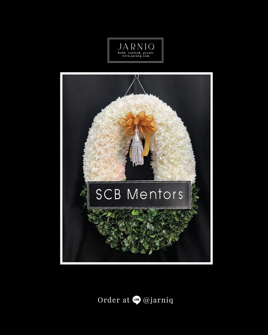 พวงหรีด พวงหรีดดอกไม้สด  JN309 ส่งฟรีทั่วกรุงเทพมหานคร