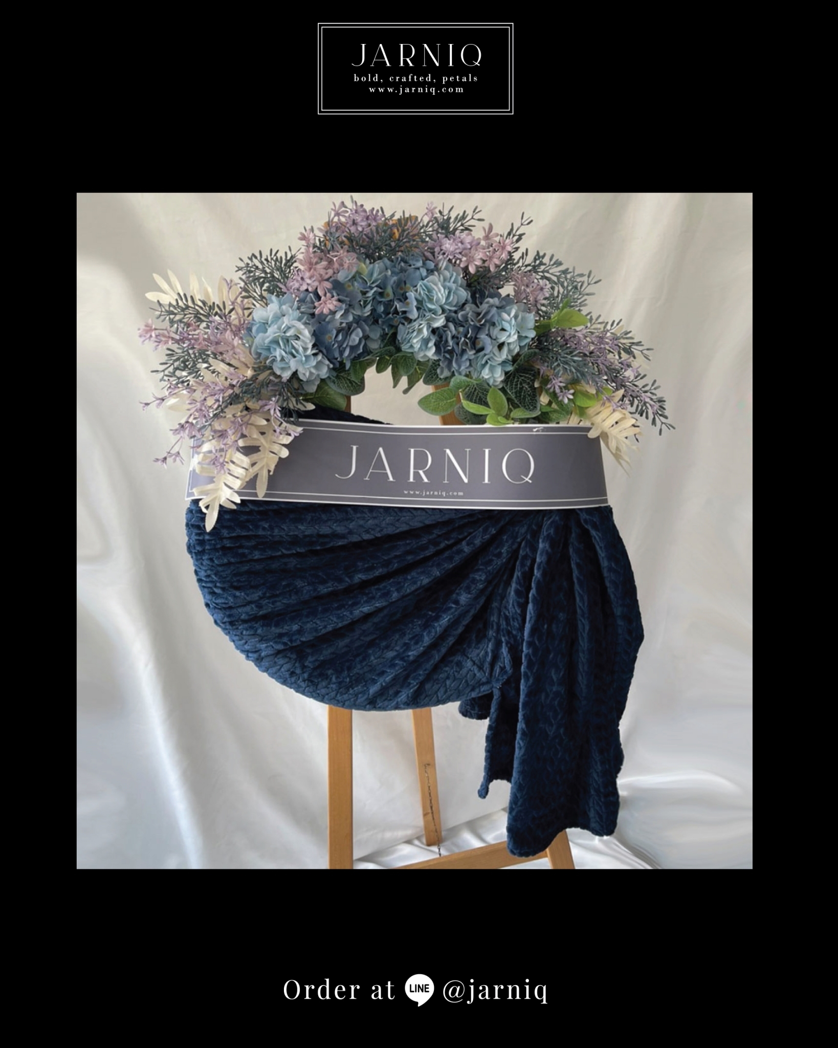 Jarniqe พวงหรีดผ้า: ทางเลือกใหม่ที่ยั่งยืน บริจาคได้ และสื่อถึงความเคารพอย่างแท้จริง